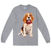 Heather Grey beagle Long Sleeve Tee - Artiststas