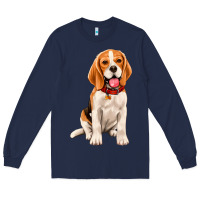Navy beagle Long Sleeve Tee - Artiststas