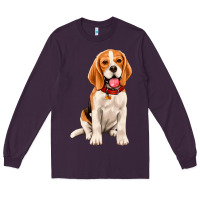 Plum beagle Long Sleeve Tee - Artiststas