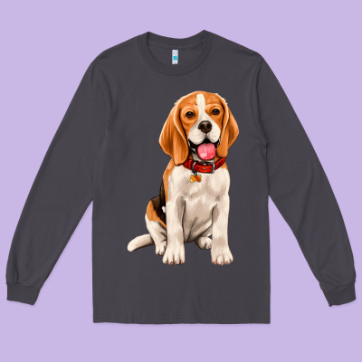 Beagle Long Sleeve Tee Designed By Artiststas