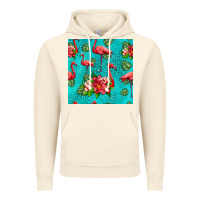 Vintage Artic flamingo seamless pattern Vintage Hoodie - HRA Design Shop