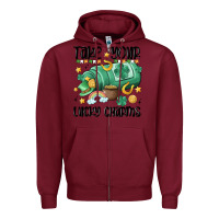 Burgundy take your lucky charms Zipper Hoodie - MaliasSmallBusiness