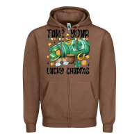 Chestnut take your lucky charms Zipper Hoodie - MaliasSmallBusiness