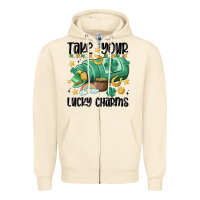 Sandshell take your lucky charms Zipper Hoodie - MaliasSmallBusiness