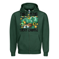 Sports Green take your lucky charms Zipper Hoodie - MaliasSmallBusiness