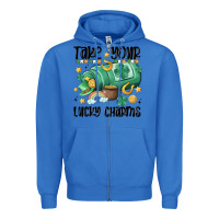 True Royal take your lucky charms Zipper Hoodie - MaliasSmallBusiness