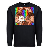 Black Pride lgbtq fists seamless pattern Premium Sweatshirt - BundleAndBundleShop