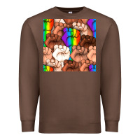 Chestnut Pride lgbtq fists seamless pattern Premium Sweatshirt - BundleAndBundleShop
