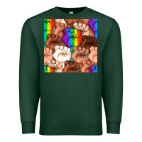 Sports Green Pride lgbtq fists seamless pattern Premium Sweatshirt - BundleAndBundleShop