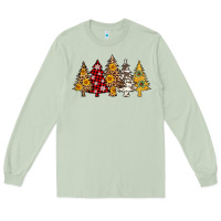 Matcha leopard christmas trees Long Sleeve Tee - AdoDesignShop
