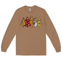 Toasted Coconut leopard christmas trees Long Sleeve Tee - AdoDesignShop