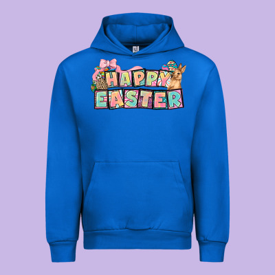 Happy Easter Plate Letters Easter Day Urban Hoodie Designed By Howdyjamesfarm