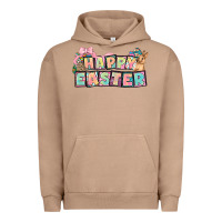 Pigment Burro Happy Easter plate letters Easter Day Urban Hoodie - HowdyJamesFarm