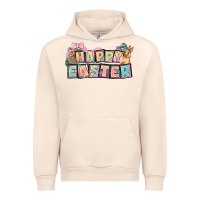 Sandshell Happy Easter plate letters Easter Day Urban Hoodie - HowdyJamesFarm