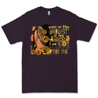 Plum Even in the midst of my storm afro woman Premium Tee - RanaPortraitStore