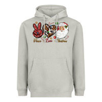 Moon Dust Peace love Christmas Heavyweight Hoodie - NancyCooperArtShop