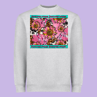 Breast Cancer Awareness Heavyweight Sweatshirt Designed By Adodesignshop