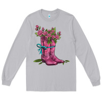 Moon Dust valentines day western boots and roses Long Sleeve Tee - AdoDesignShop