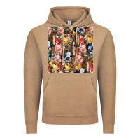 Vintage Coffee western farm animals seamless pattern Vintage Hoodie - HRA Design Shop