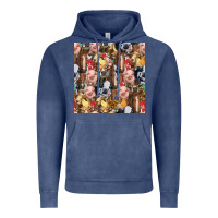 Vintage Denim western farm animals seamless pattern Vintage Hoodie - HRA Design Shop