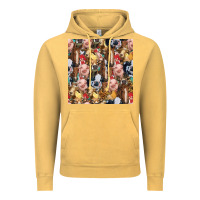 Vintage Mustard western farm animals seamless pattern Vintage Hoodie - HRA Design Shop