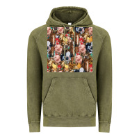 Vintage Olive western farm animals seamless pattern Vintage Hoodie - HRA Design Shop