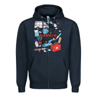 Navy can't talk right now doing paramedic stuff Zipper Hoodie - MaliasSmallBusiness