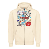 Sandshell can't talk right now doing paramedic stuff Zipper Hoodie - MaliasSmallBusiness