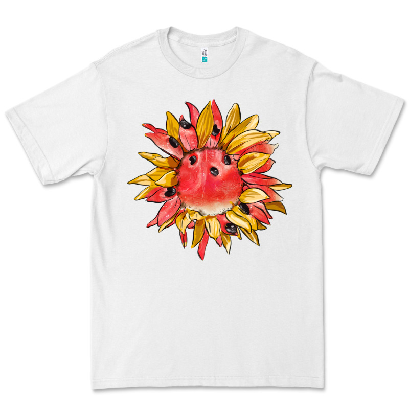 Watermelon Sunflower Premium Tee by BarkalooDesign | Teevron