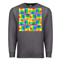 Charcoal Heather Pride lgbtq flag and leopard with glitter seamless Premium Sweatshirt - BundleAndBundleShop