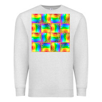 Oatmeal Heather Pride lgbtq flag and leopard with glitter seamless Premium Sweatshirt - BundleAndBundleShop