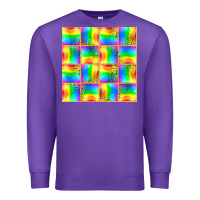 Purple Pride lgbtq flag and leopard with glitter seamless Premium Sweatshirt - BundleAndBundleShop
