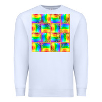 White Pride lgbtq flag and leopard with glitter seamless Premium Sweatshirt - BundleAndBundleShop