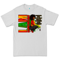 Dove Grey I am black history Afro American woman Premium Tee - RanaPortraitStore