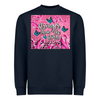 Navy stronger than the stormcancer Heavyweight Sweatshirt - AdoDesignShop