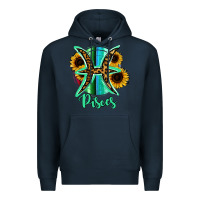 Navy Pisces Zodiac Premium Hoodie - Bettercallsaul
