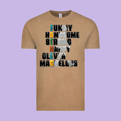 Father Words Vintage Tee Designed By Adodesignshop