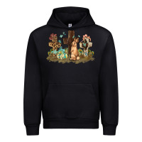 Black Western rabbit bunny with crosses Easter Day Urban Hoodie - HowdyJamesFarm