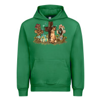 Emerald Western rabbit bunny with crosses Easter Day Urban Hoodie - HowdyJamesFarm