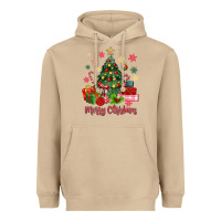 Mushroom merry christmas tree with gift box Heavyweight Hoodie - MaliasSmallBusiness