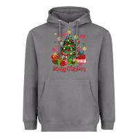 Storm merry christmas tree with gift box Heavyweight Hoodie - MaliasSmallBusiness