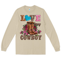 Mushroom valentines day love my cowboy Long Sleeve Tee - AdoDesignShop