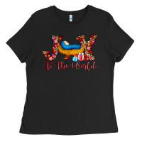 Black joy to the world Ladies Tee - AdoDesignShop