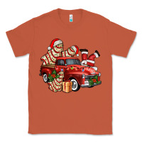 Copper christmas tree cake with farm track and santa ado Classic Tee - AdoDesignShop
