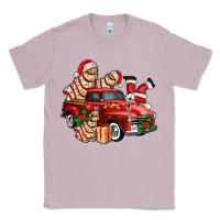 Lilac christmas tree cake with farm track and santa ado Classic Tee - AdoDesignShop