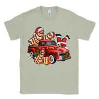 Matcha christmas tree cake with farm track and santa ado Classic Tee - AdoDesignShop
