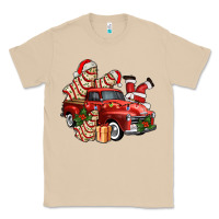 Mushroom christmas tree cake with farm track and santa ado Classic Tee - AdoDesignShop