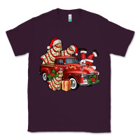 Plum christmas tree cake with farm track and santa ado Classic Tee - AdoDesignShop