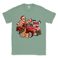Sage christmas tree cake with farm track and santa ado Classic Tee - AdoDesignShop