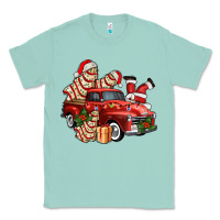 Seafoam christmas tree cake with farm track and santa ado Classic Tee - AdoDesignShop